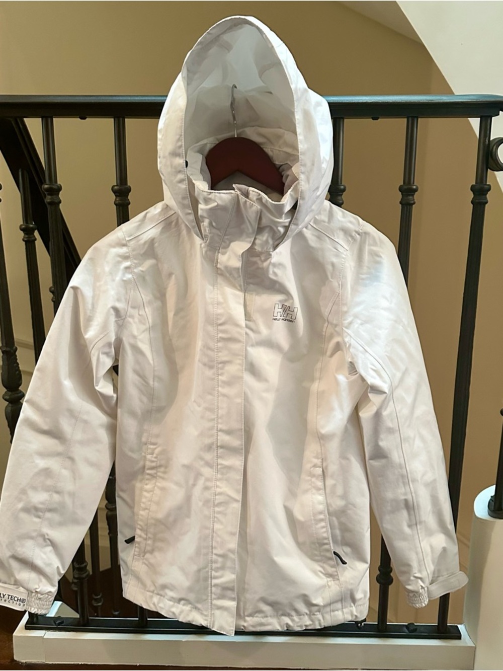 Helly Hansen White Hooded Shell Jacket